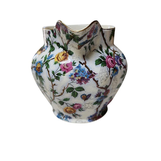 Superb 1940s chintz pitcher, Lorna doone pattern, from Barker Brothers, England, Royal Tudor Ware in excellent condition....