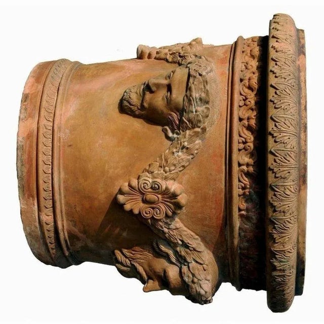 0th Century Tuscan Vase Dei 4 Poeti in Terracotta, Set of 2 For Sale - Image 4 of 7
