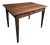 Antique French Walnut Table with Drawer, 1890s For Sale