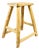 Vintage Rustic Stool in Elm For Sale