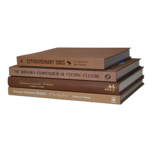 Decorative Books - Chocolate Coffee Table Stack - 4 Brown Books