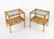 Mid-Century Modern Mid-Century Side Tables in Rattan, Bamboo and Smoked Glass, Italy, 1970s, Set of 2 For Sale - Image 3 of 13