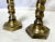 Metal 1970's William Adams 7" High Brass Plated Barley Twist Candlesticks Made in India- a Pair For Sale - Image 7 of 10