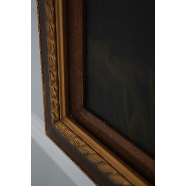 Traditional Vintage Oil on Canvas Floral Framed Painting - Signed For Sale - Image 3 of 11