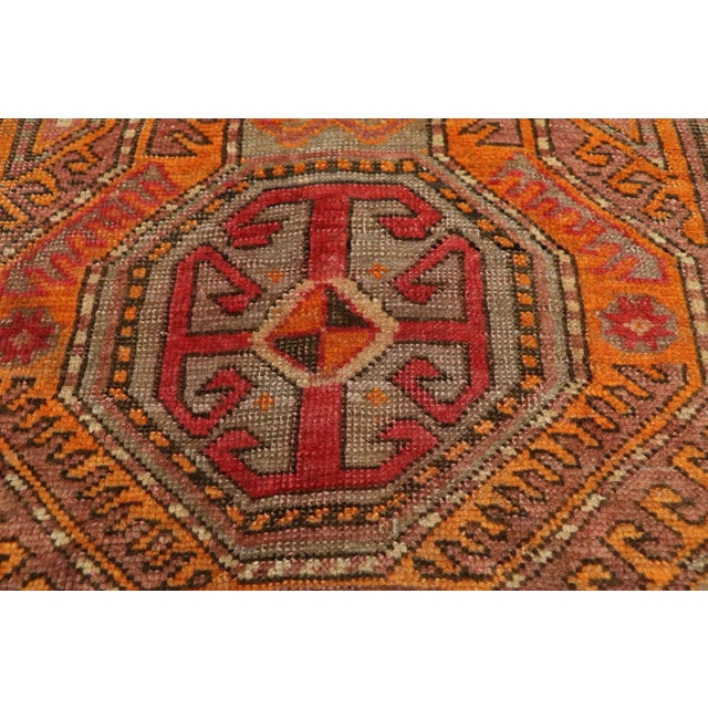 Vintage Turkish Oushak Runner - 3′3″ × 7′11″ For Sale - Image 4 of 10