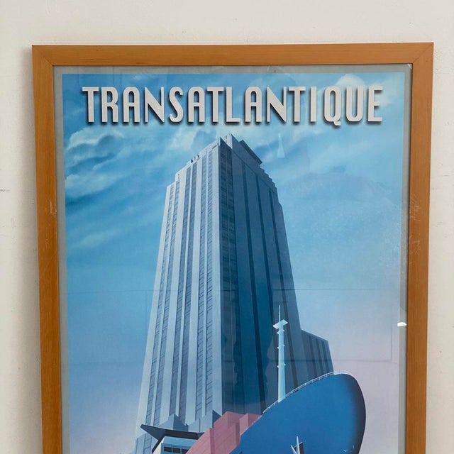 Cargo Ship Poster, French Line Cma CGM 2000, Transatlantic Artist: Richard Roussel Printer: Cma CGM Printing Type: Offset...
