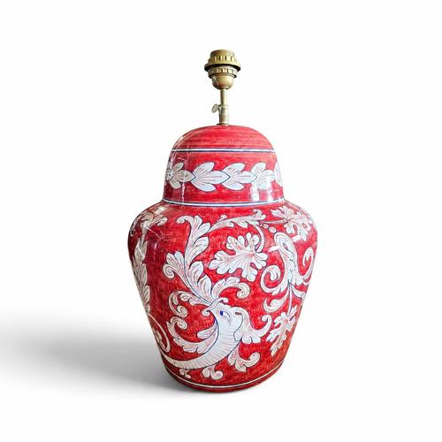 Ceramic Sicilian Baroque Style Ceramic Lamp For Sale - Image 7 of 9