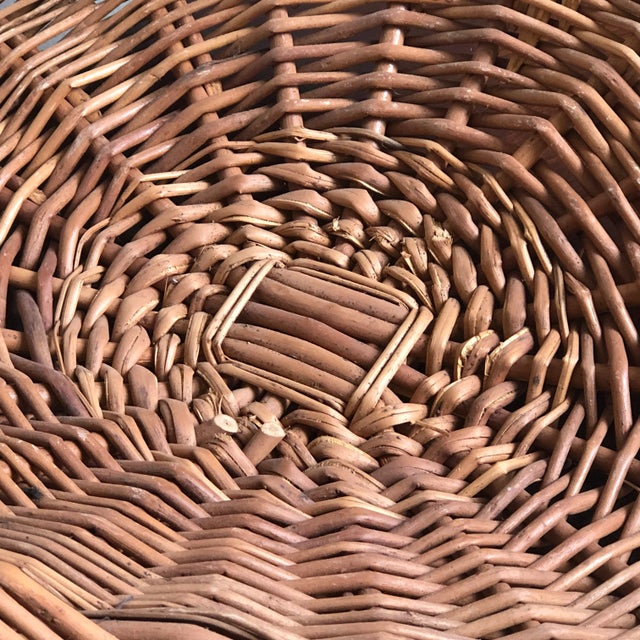 Vintage European Flower Gathering Basket For Sale - Image 10 of 12