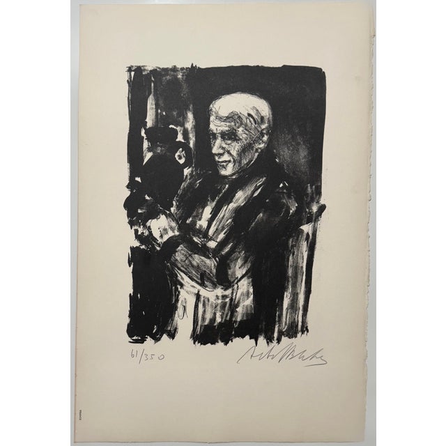 Arbit Blatas (1908 – 1999) Hand signed and numbered to lower edge Ecole de Paris Portrait Printed on Arches French deckle...