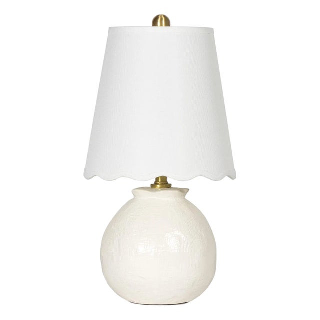 Regina Andrew Amoria Mini Lamp with Scalloepd Shade For Sale