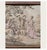 Vintage Framed French-Style Fête Galante Tapestry – Pastoral Scene in Rustic Wood Frame For Sale - Image 4 of 5