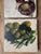 Late 20th Century Vintage Italian Olive & Garlic Travertine Stone Coasters, Set of 3 For Sale - Image 5 of 10