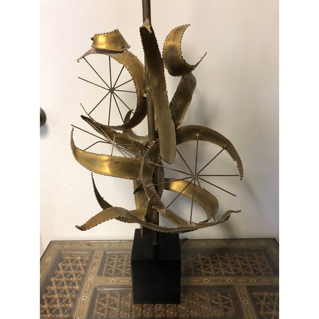 Curtis Jere Style Brutalist Table Lamp | Chairish