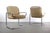 Mid Century Modern Lounge Chairs in Tubular Chrome and Newer Tan Upholstery - a Pair For Sale - Image 10 of 10