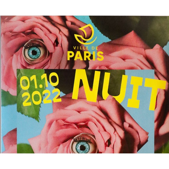 Date: 2022 Size: 47 x 69 inches About this poster: Poster designed by Italian artist Maurizio Cattelan, for Nuit Blanche...