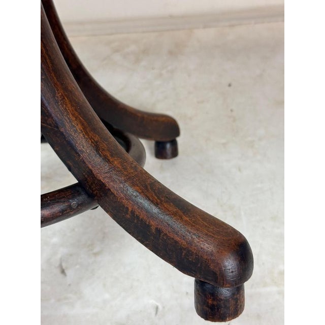 1920s Art Deco Adjustable Piano Stool from Fischel, Former Czechoslovakia, 1920s For Sale - Image 5 of 7