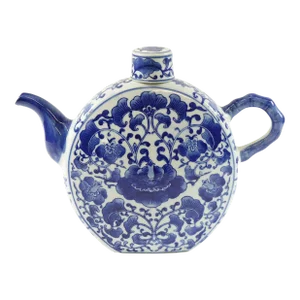Vintage Blue and White Chinese Porcelain Teapot