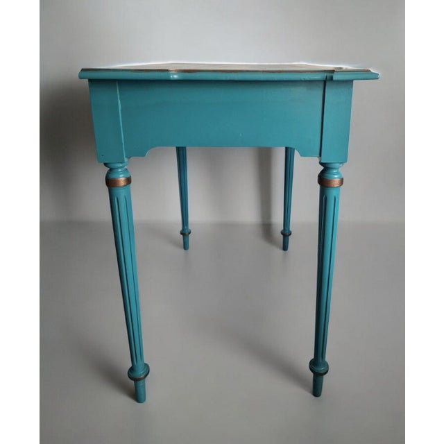 Wood Small Vintage Louis XVI Style Desk, 1920s For Sale - Image 7 of 10