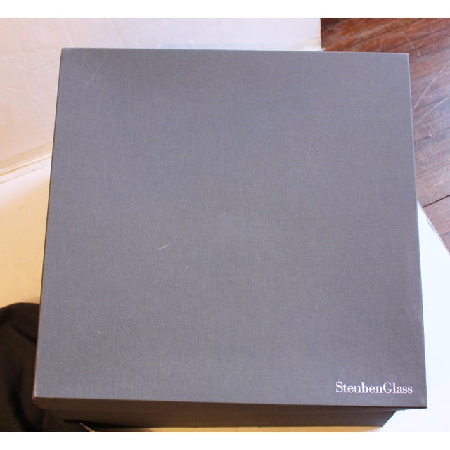 Transparent Circa 2008 Massive Scale Steuben Custom Made Centerpiece Bowl For Sale - Image 8 of 10