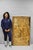 Vintage Large 60" Anglo Indian High Relief Hand Carved Wood Thai Woman Scene Wall Art Plaque. Circa Late 20th Century....