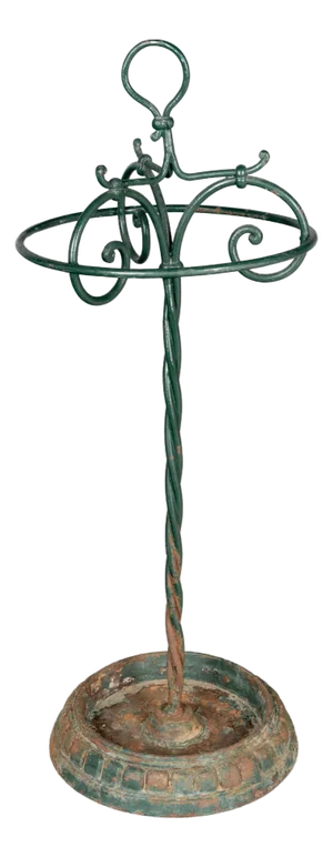 19th Century French Iron Umbrella Stand