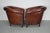 Vintage Dutch Cognac Leather Club Chairs, 1970s, Set of 2 For Sale - Image 6 of 18