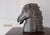 Mid-Century Modern Large Vintage Dark Brown Ceramic Horse Head Sculpture For Sale - Image 3 of 14