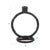 Single Circle Arman Aluminum Candlestick in Black For Sale - Image 9 of 11