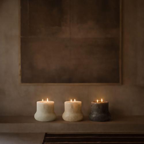 White Kaen Candle by Monics+Vieira For Sale - Image 11 of 11