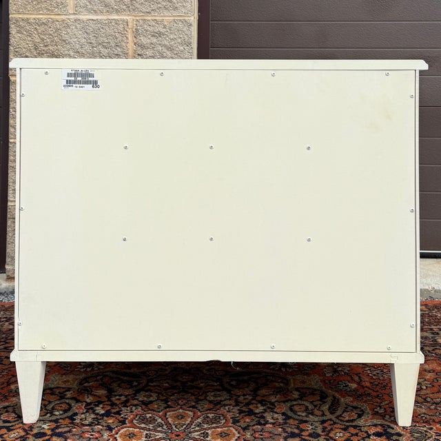2000s Ethan Allen Swedish Home Collection Gustavian 3 Drawer Bachelor's Chest (10-5401 Linen) For Sale - Image 11 of 16