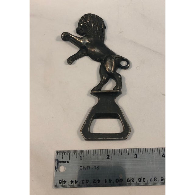 1950s Italian Lion Brass Bottle Opener For Sale - Image 6 of 7