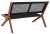 Kobina Outdoor Bench - Natural/Black For Sale - Image 9 of 11