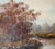 After Erd Porret, Riverbank in Autumn, Oil on Canvas For Sale - Image 7 of 13