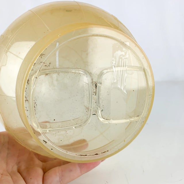 Plastic Vintage Lucite Acrylic Planet Earth Globe Hinged Bank Mid Century Modern Atomic For Sale - Image 7 of 9