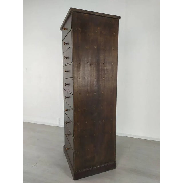 Brown Vintage Oak Drawers For Sale - Image 8 of 18