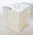 1970s Modern Heavy Lucite Ice Bucket With Liner and Emerald Cut Handles For Sale - Image 4 of 17