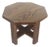 Vintage Oak Plant Stand Wood Stool Octagonal For Sale