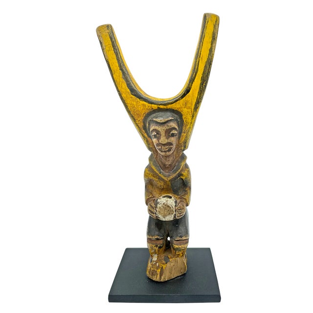 African Painted Soccer Player Slingshot For Sale In Chicago - Image 6 of 6