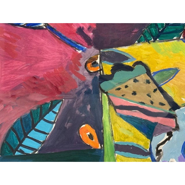 Gary Komarin, Contemporary, Oil on Paper, Large Abstract Painting, Usa, 1987 For Sale - Image 11 of 13