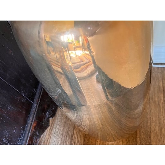 Pair of Gold Modern, Large Vases For Sale In Los Angeles - Image 6 of 7