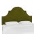 Halsted Headboard in Apple Green Classic Velvet, King For Sale