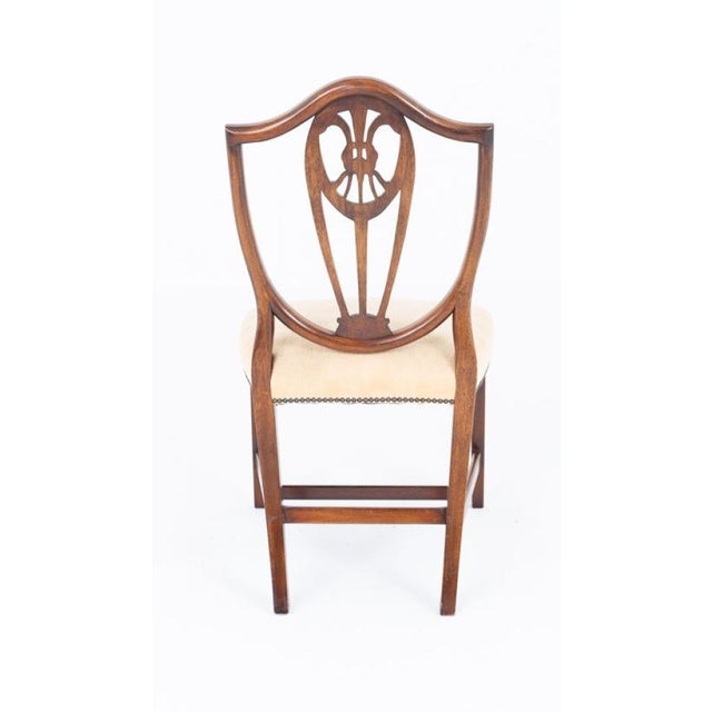 Hepplewhite Dining Chairs in Mahogany, 1920s, Set of 8 For Sale - Image 6 of 8