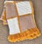 Vintage Orange & White Crochet Blanket For Sale - Image 4 of 5