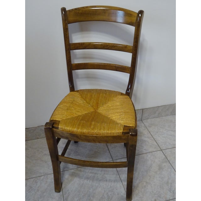 Wood Wooden Chairs from Baumann, 1980s, Set of 3 For Sale - Image 7 of 18