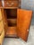 Vintage Mahogany Bow Front Server Sideboard Buffet Cabinet Brass Hardware Traditional Dining Room Storage For Sale - Image 9 of 10