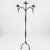 Metal Hand Forged Iron Floor Candelabra 46″ (117cm) Antique Copper or Gold Patina 3-Arm Classic Scroll Candle Holder Rustic Decor For Sale - Image 7 of 11