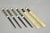 Vintage Japanese Oriental Chopsticks W/ 2 Custom Silk Gold Sleeves - 6 Pc Set For Sale - Image 10 of 10