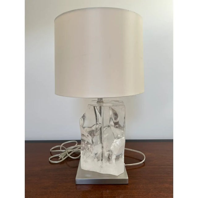 Gemstone Jacques Garcia for Baker Furniture Polished Quartz Table Lamp For Sale - Image 7 of 7