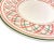 Traditional Vintage Lattice Green and Red Christmas Plates - a Set of 7 For Sale - Image 3 of 7