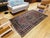 19th Century Persian Bidjar Rug, Hand-Knotted Wool, Geometric Herati Pattern, Burgundy & Blue, 5x7 For Sale - Image 11 of 18